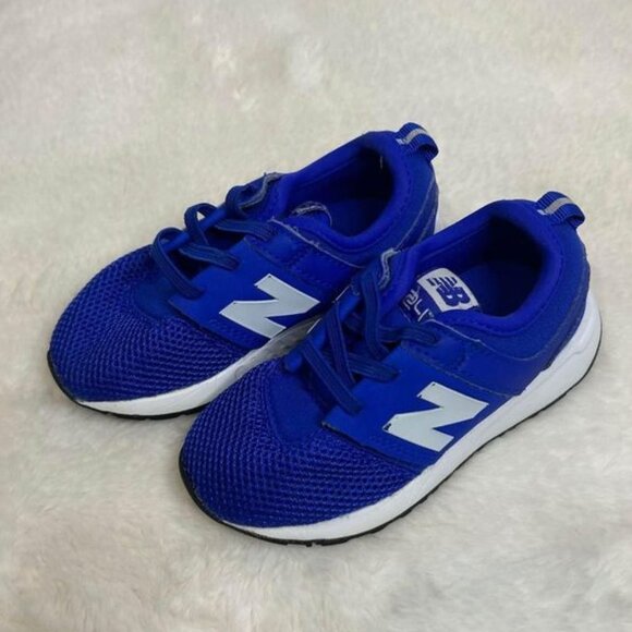 New Balance Kids Sneakers - Blue and White - Picture 1 of 9
